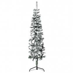 Smukła choinka połówka, sztuczna, ośnieżona, 120 cm