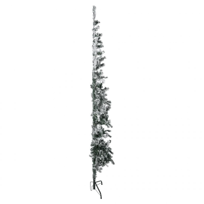 Smukła choinka połówka, sztuczna, ośnieżona, 180 cm