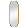 Lustro ścienne, złote, 15x40 cm, owalne