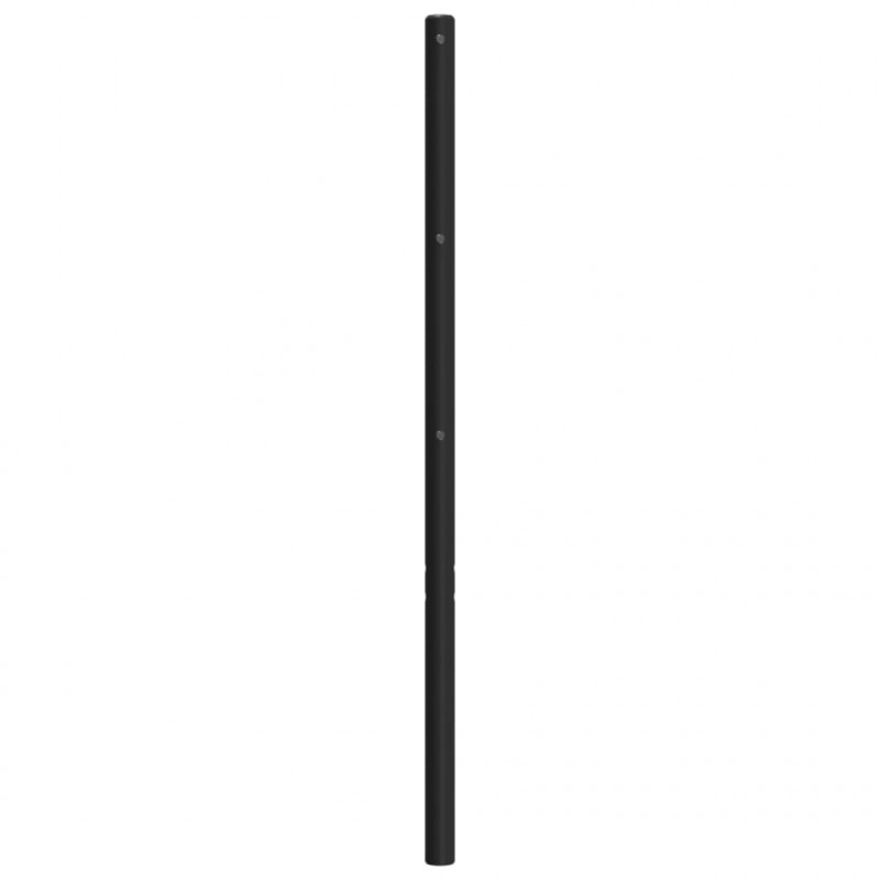 Metalowe wezgłowie, czarne, 75 cm