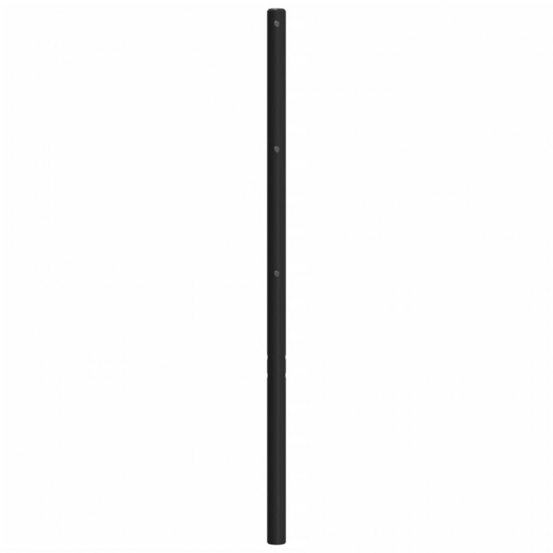 Metalowe wezgłowie, czarne, 120 cm