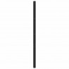 Metalowe wezgłowie, czarne, 120 cm