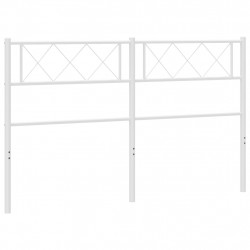 Metalowe wezgłowie, białe, 120 cm