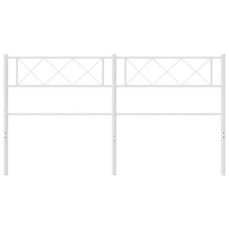 Metalowe wezgłowie, białe, 120 cm
