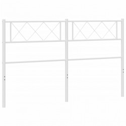 Metalowe wezgłowie, białe, 150 cm