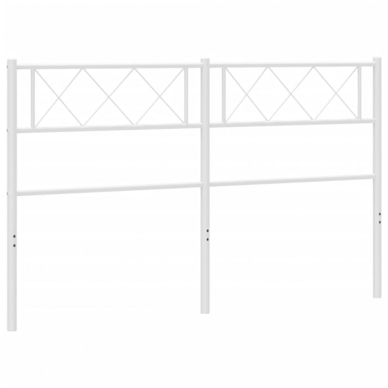 Metalowe wezgłowie, białe, 150 cm