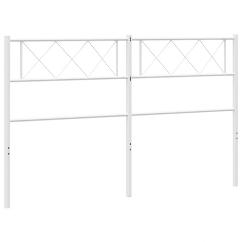 Metalowe wezgłowie, białe, 150 cm