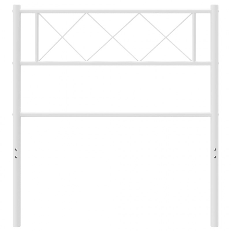 Metalowe wezgłowie, białe, 100 cm