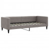 Sofa z materacem do spania, kolor taupe, 80x200 cm, tkanina