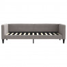 Sofa z materacem do spania, kolor taupe, 80x200 cm, tkanina