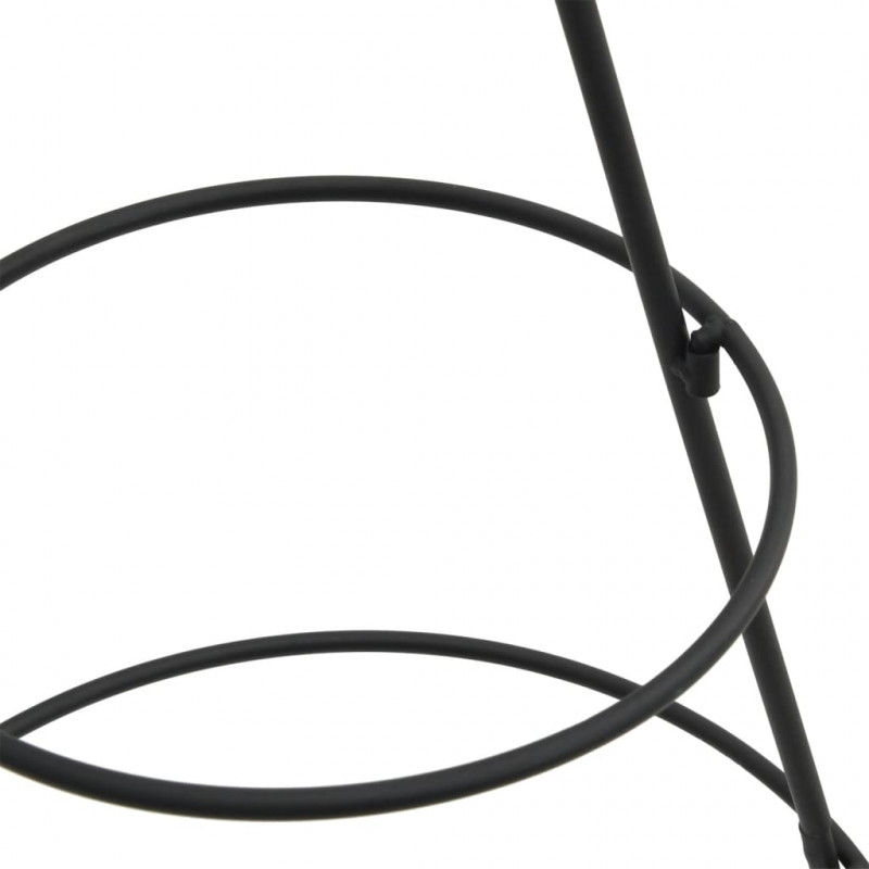 Metalowa choinka świąteczna, do dekoracji, czarna, 125 cm