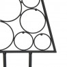 Metalowa choinka świąteczna, do dekoracji, czarna, 125 cm