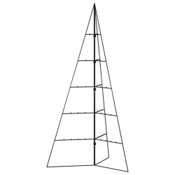 Metalowa choinka świąteczna, do ozdobienia, czarna, 100 cm