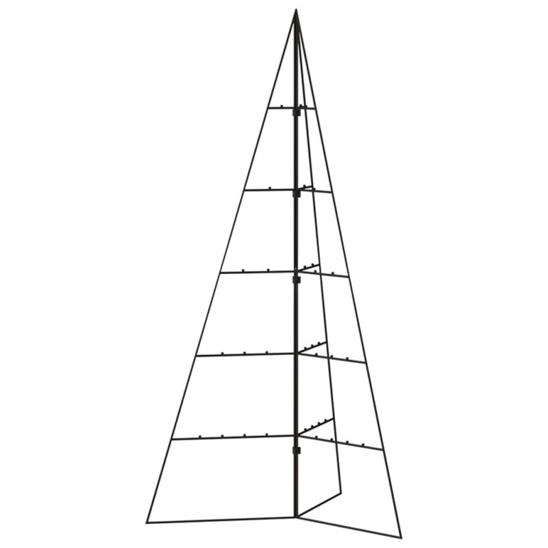 Metalowa choinka świąteczna, do ozdobienia, czarna, 100 cm
