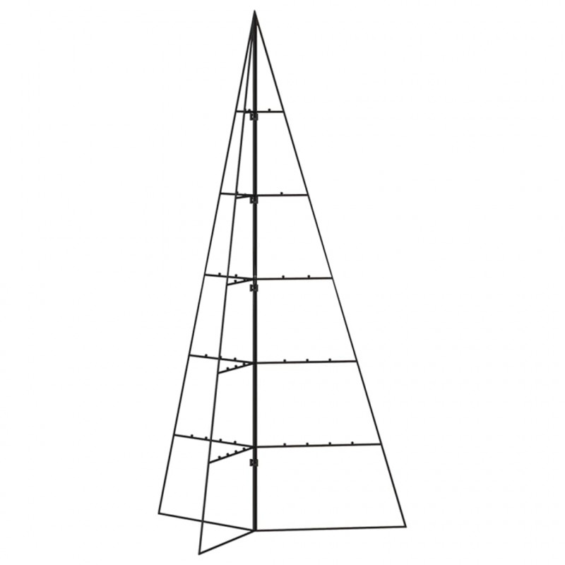 Metalowa choinka świąteczna, do ozdobienia, czarna, 100 cm