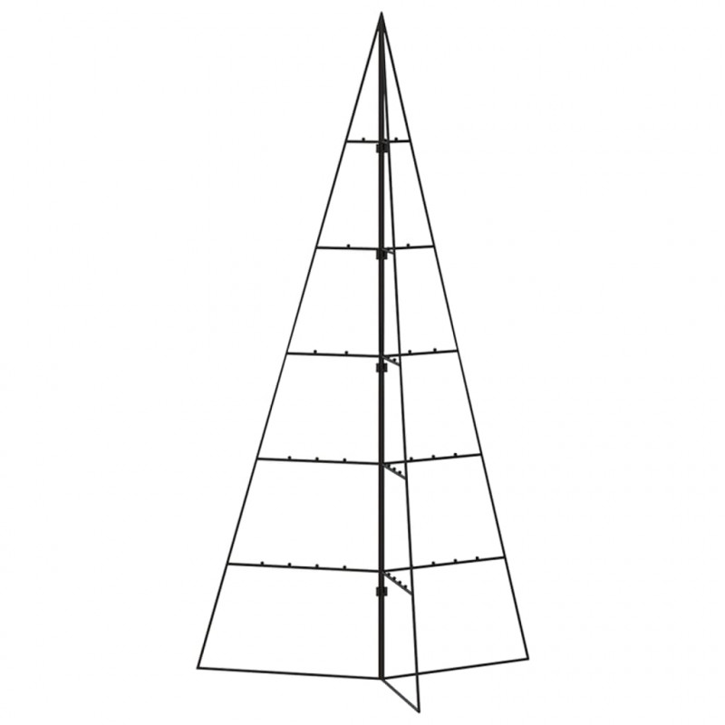 Metalowa choinka świąteczna, do ozdobienia, czarna, 100 cm