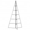 Metalowa choinka świąteczna, do ozdobienia, czarna, 100 cm
