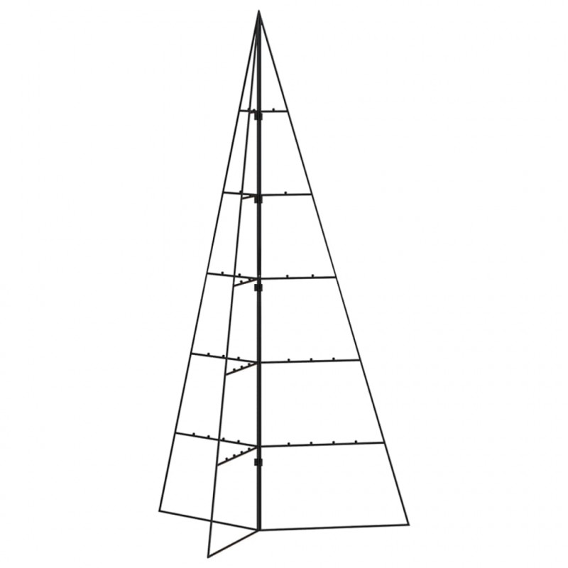Metalowa choinka świąteczna, do ozdobienia, czarna, 100 cm