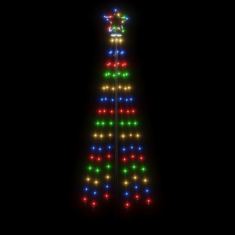 Choinka z kołkiem gruntowym, 108 kolorowych LED, 180 cm