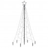 Choinka z kołkiem gruntowym, 200 zimnych białych LED, 180 cm