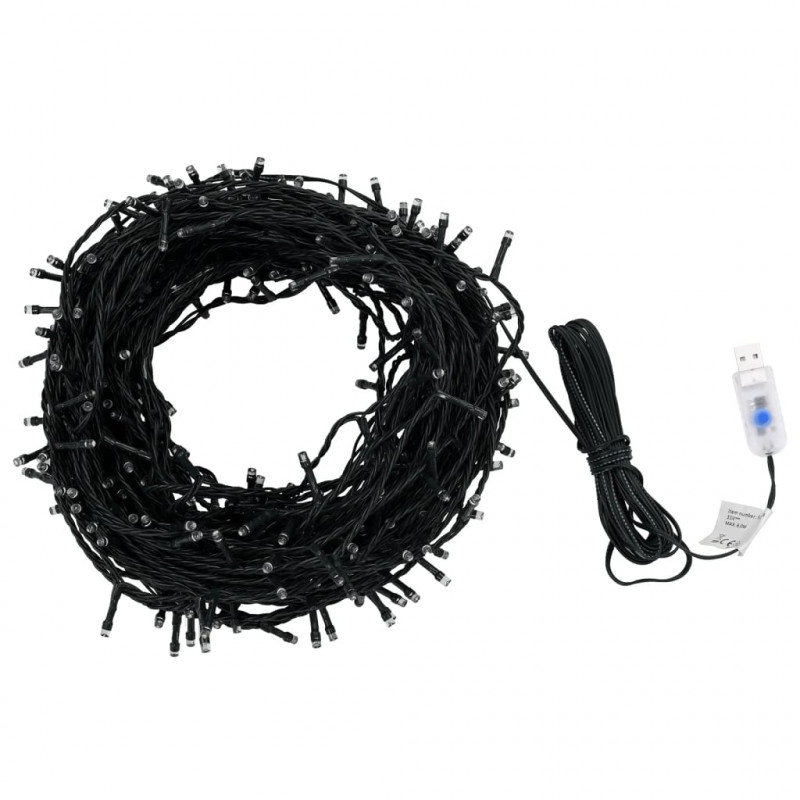 Sznur 400 lampek LED, 40 m, zimne białe światło
