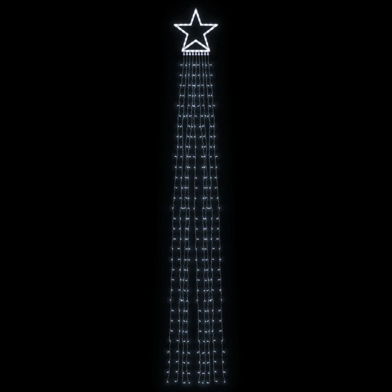 Lampki choinkowe, 320 LED, zimne białe światło, 375 cm