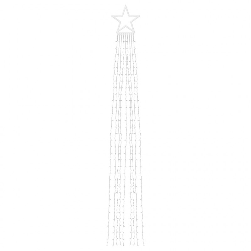 Lampki choinkowe, 320 LED, zimne białe światło, 375 cm