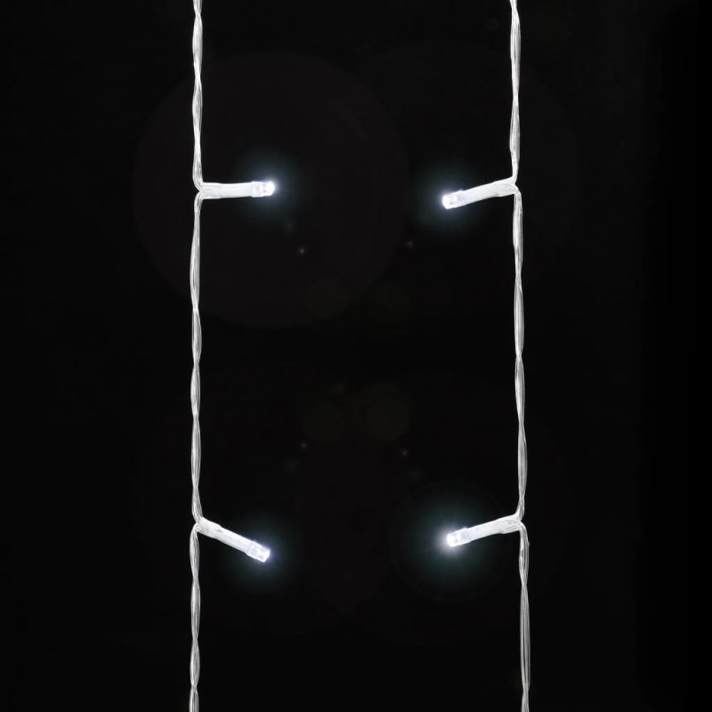 Lampki choinkowe, 320 LED, zimne białe światło, 375 cm