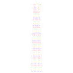 Lampki choinkowe, 320 LED, kolorowe, 375 cm