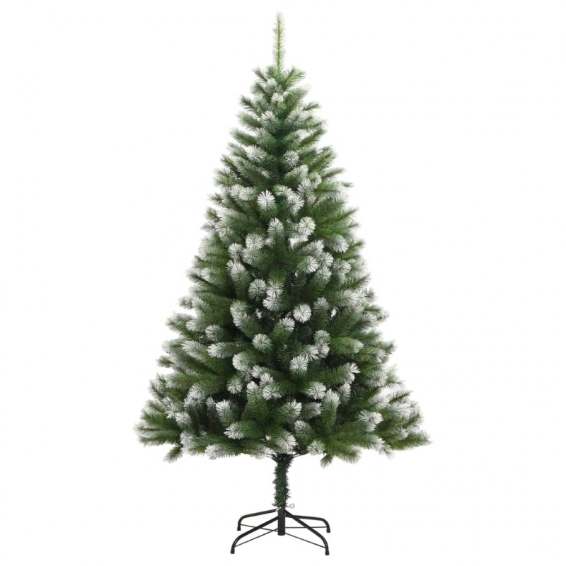 Sztuczna choinka zawiasowa, ośnieżona, 210 cm