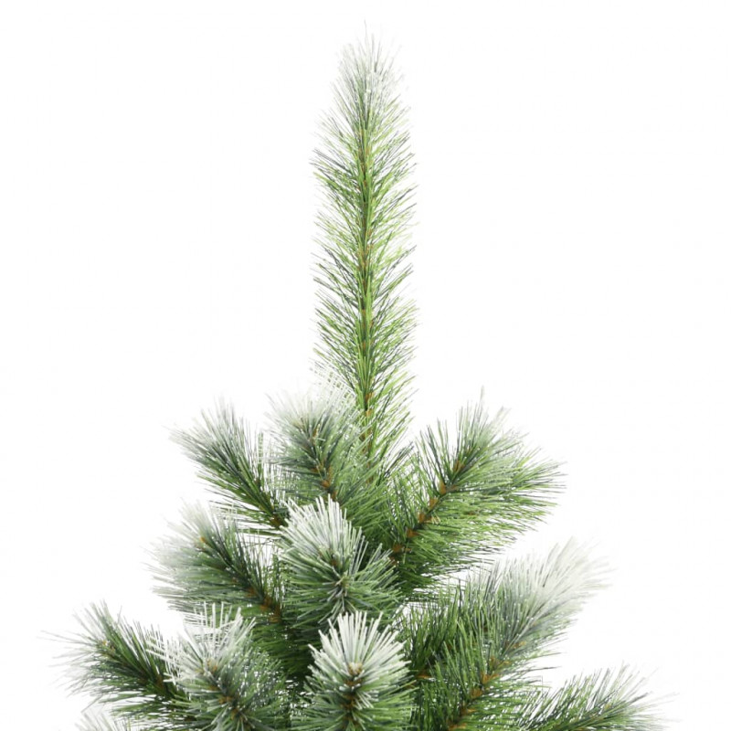 Sztuczna choinka zawiasowa, ośnieżona, 210 cm