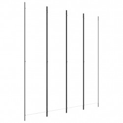 Parawan 4-panelowy, biały, 200x220cm, tkanina