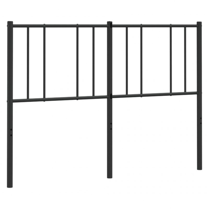 Metalowe wezgłowie, czarne, 150 cm