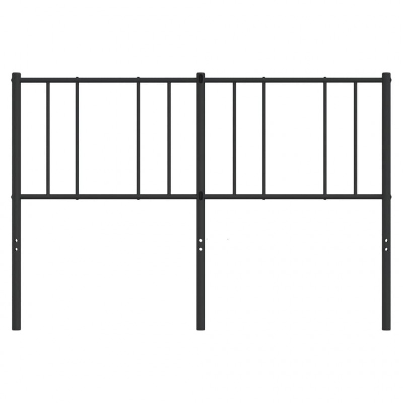 Metalowe wezgłowie, czarne, 150 cm