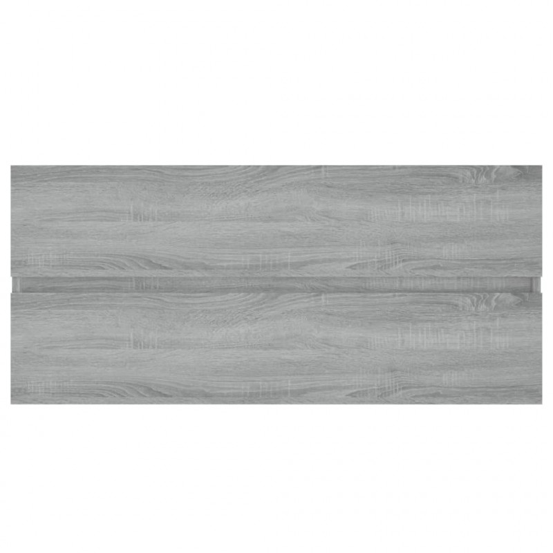 Szafka pod umywalkę, szary dąb sonoma, 100x38,5x45 cm