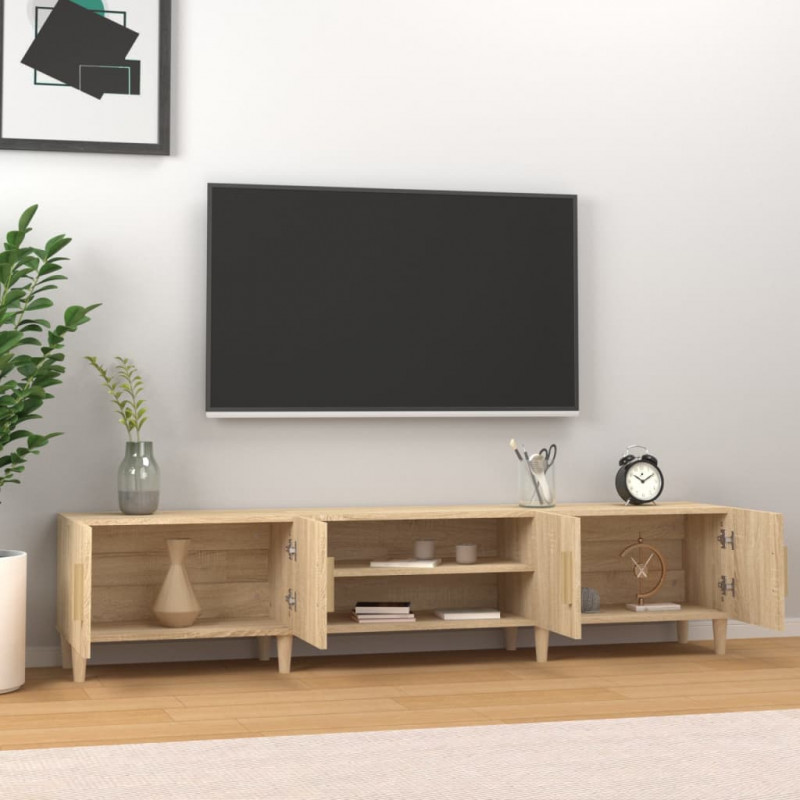 Szafka pod TV, dąb sonoma, 180x31,5x40 cm