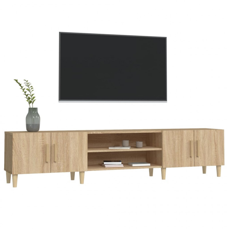 Szafka pod TV, dąb sonoma, 180x31,5x40 cm
