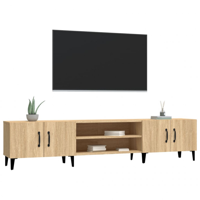 Szafka pod TV, dąb sonoma, 180x31,5x40 cm