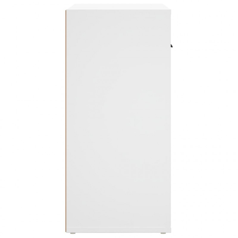 Szafka, biała, 80x33x70 cm, materiał drewnopochodny