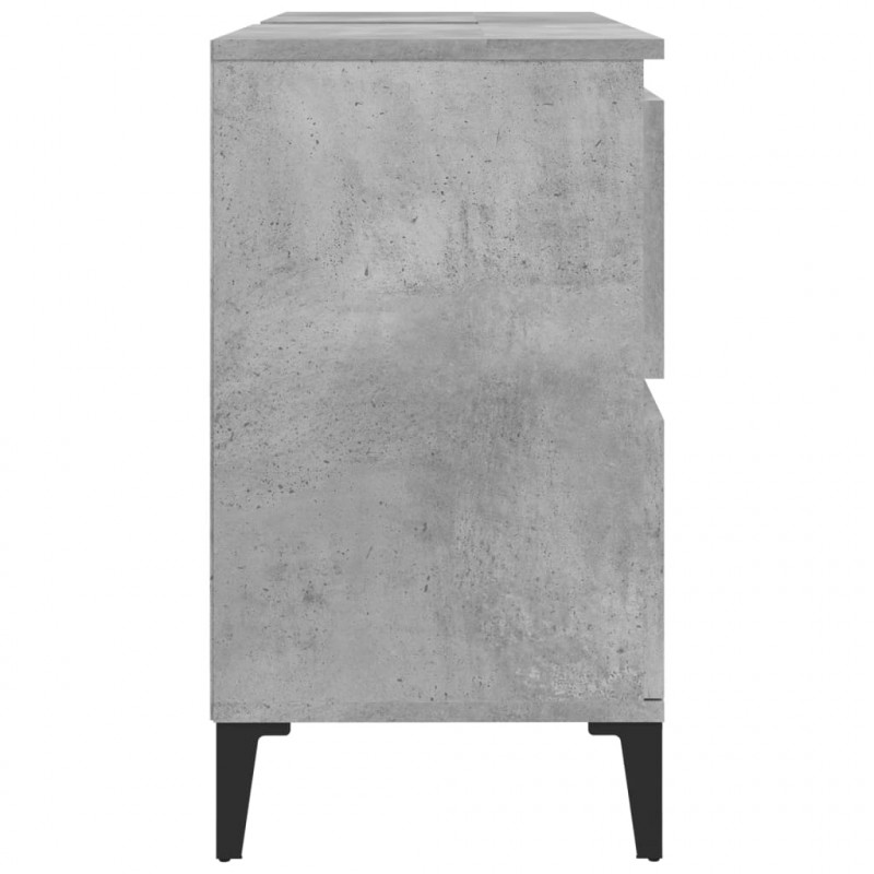 Szafka pod umywalkę, szarość betonu, 80x33x60 cm