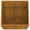 Donice, 2 szt., 42x40x39 cm, stal kortenowska
