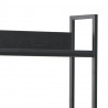 Biurko komputerowe, czarne, 120 x 60 x 138 cm