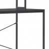 Biurko komputerowe, czarne, 120 x 60 x 138 cm