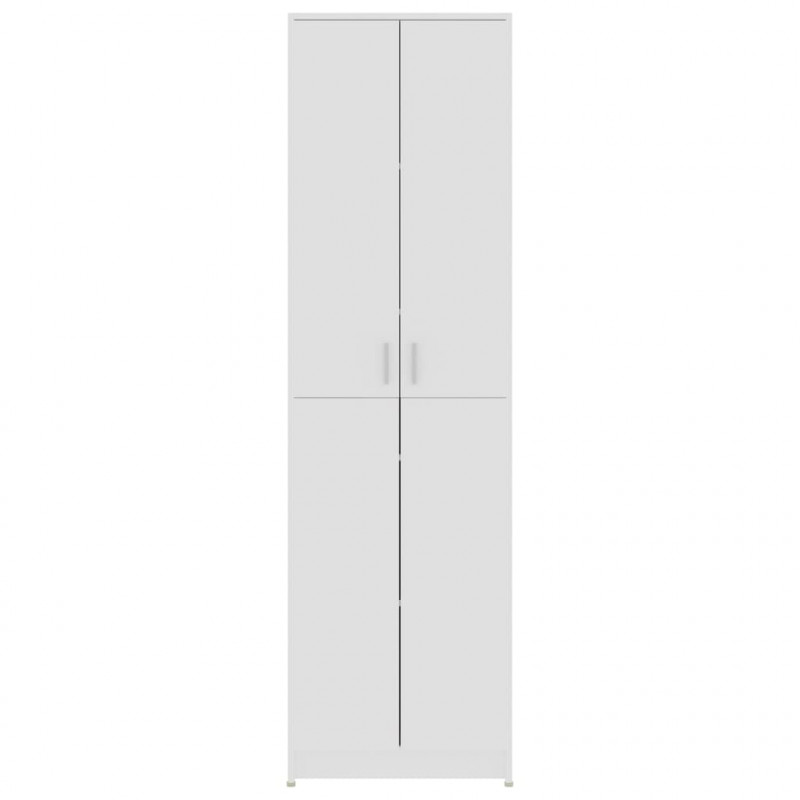 Szafa do przedpokoju biała 55x25x189 cm materiał drewnopochodny