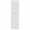 Szafa do przedpokoju biała 55x25x189 cm materiał drewnopochodny