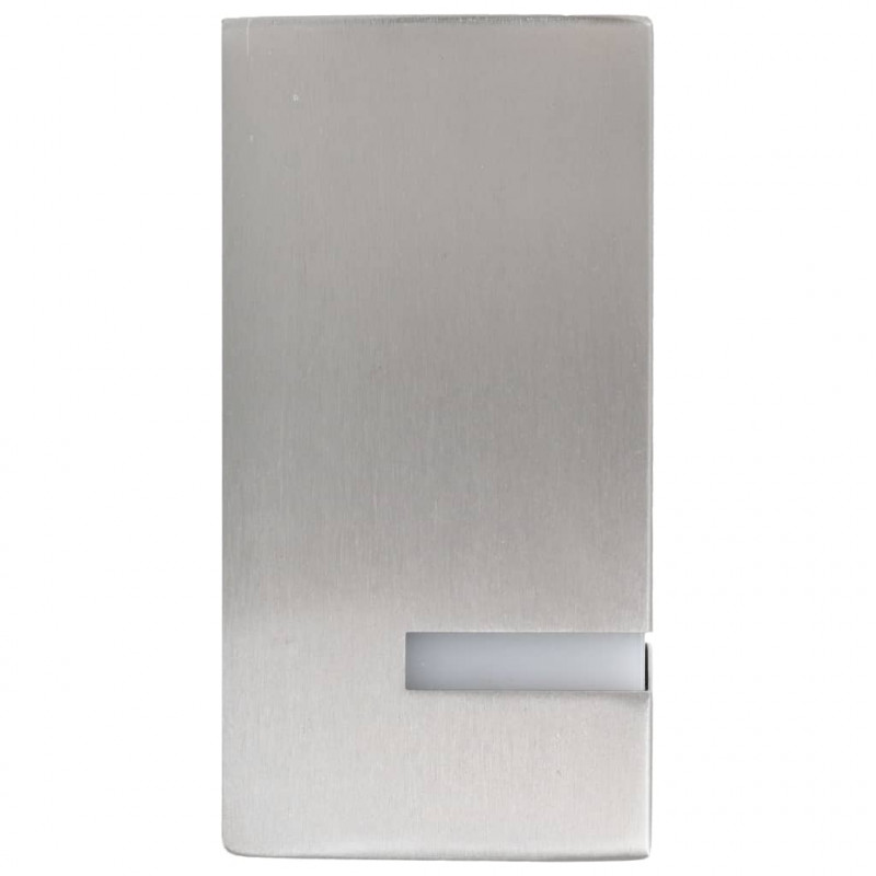 Zewnętrzne lampy ścienne, 2 szt., 35 W, srebrne, prostokątne