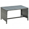 Stolik kawowy, antracytowy, 70x40x38 cm, polirattan