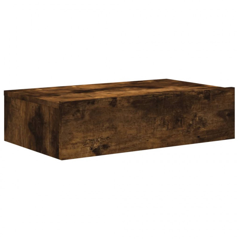 Szafka telewizyjna z LED, przydymiony dąb, 60x35x15,5 cm
