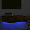 Szafka telewizyjna z LED, przydymiony dąb, 60x35x15,5 cm