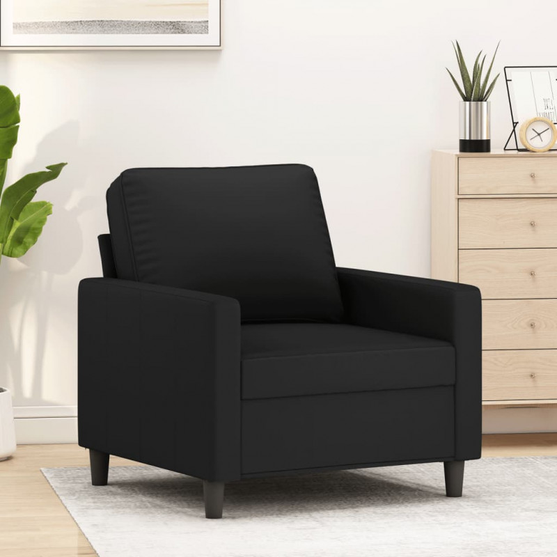 Fotel, czarny, 60 cm, obity aksamitem
